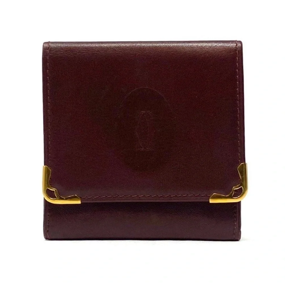 Cartier Must Line Mast De Square Coin Pouch w/ purchase card